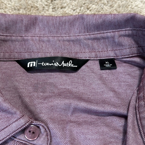 Travis Mathew Lindquist Beach Stripe Pocket Pique Polo Shirt Men's XL - Picture 5 of 5